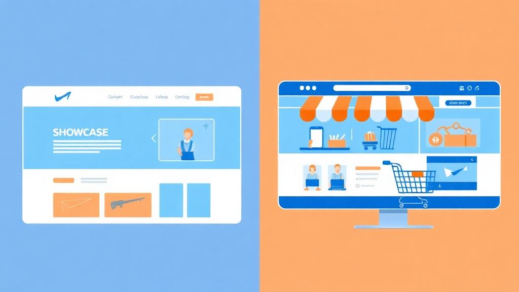 Site vitrine vs site e-commerce : comment choisir – Blog SEO Créateur Site Vitrine